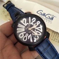 GAGA! New fashion style Gaga milano watches big dial 4.8cm gaga watch for men manual mechanical watch r men Manuale 48MM Art Collection