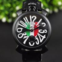 GAGA! Gaga milano 5012.LE.IT.LEAGUE Watches With Italy Flag Decoration Big Dial 4.8cm Gaga Watch