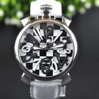 GAGA Milano Manuale Fashion style Gaga watches with Chess large dial 4.8cm gaga watch for men manual mechanical watch