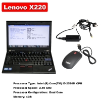 Lenovo X220 Second Hand I5 CPU WIFI With 4GB RAM Compatible Suport Win7/Win10/Win11/Android System And VW/AUDI/BENZ/BMW/Porsche And So On Sofware SSD