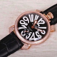 Italy Gaga Milano Brand watch Most popular round big dial gaga watch fashion mechanical watch for men and women Luxury watches gaga gold diamond case wristwatch