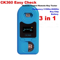 3 in 1 CK360 Easy Check Remote Control Frequency Detector CK360 Easy Check Remote Control Remote Key Tester for Frequency 315Mhz-868Mhz & Key Chip & Battery