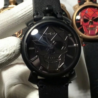 Newest style Neymar Bionic Skull 48mm gaga watch big dial manual mechanical watch popular luxury gaga milano watch for men and women